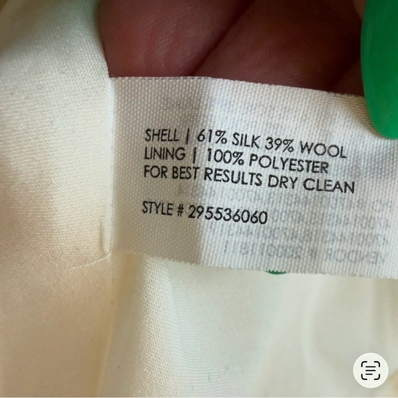 Club Monaco Cream Silk Wool Textured Dress Size S or M Minimalist Neutral - Picture 5 of 12